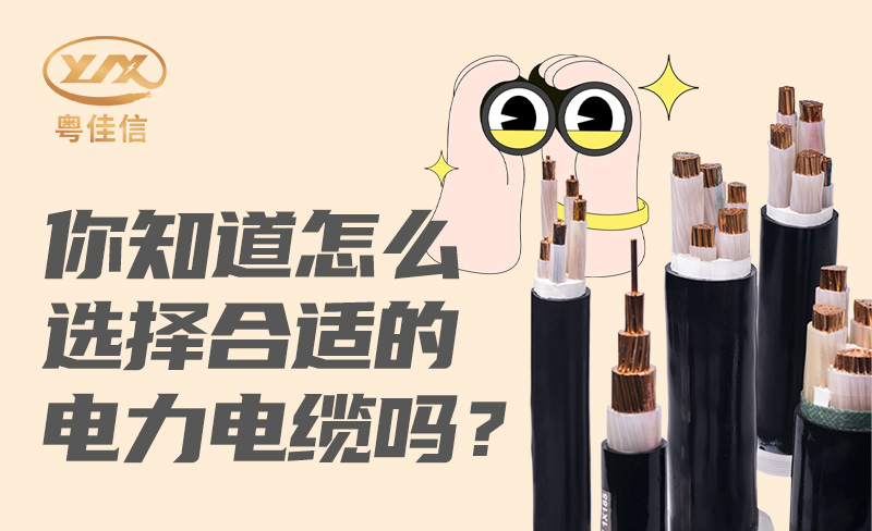 你知道怎么選擇合適的電力電纜嗎？